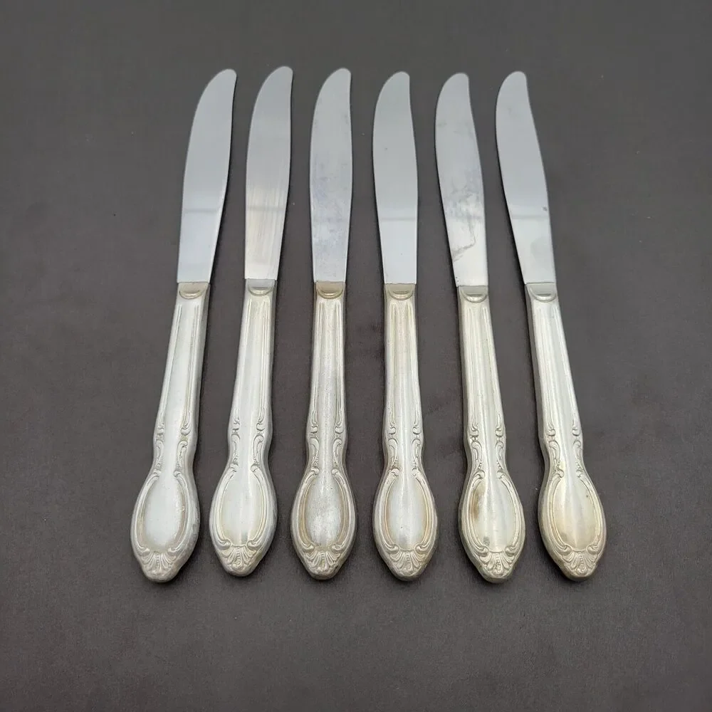 Rogers Bros International Silverplate Set 6 Knives 1959 REFLECTION 1847